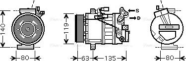 Ava Quality Cooling RT K392 - Компрессор кондиционера unicars.by