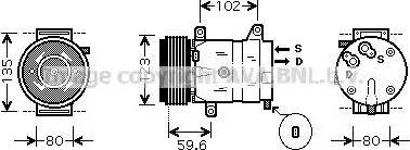 Ava Quality Cooling RT K345 - Компрессор кондиционера unicars.by