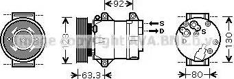 Ava Quality Cooling RT K369 - Компрессор кондиционера unicars.by