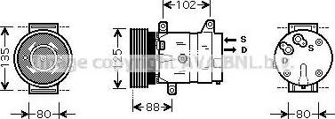 Ava Quality Cooling RT K367 - Компрессор кондиционера unicars.by