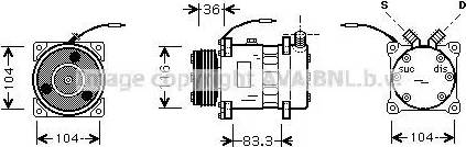 Ava Quality Cooling RT K318 - Компрессор кондиционера unicars.by