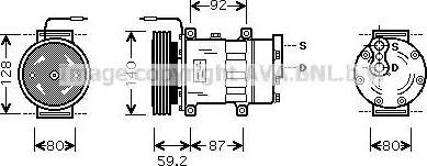 Ava Quality Cooling RT K324 - Компрессор кондиционера unicars.by