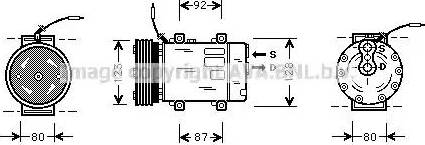 Ava Quality Cooling RT K243 - Компрессор кондиционера unicars.by