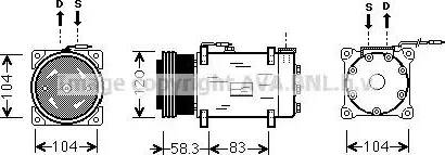 Ava Quality Cooling RT K284 - Компрессор кондиционера unicars.by