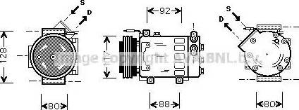 Ava Quality Cooling RT K285 - Компрессор кондиционера unicars.by