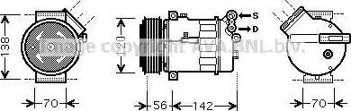 Ava Quality Cooling SB K067 - Компрессор кондиционера unicars.by