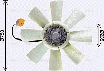 Ava Quality Cooling SCF086 - Вентилятор, охлаждение двигателя unicars.by