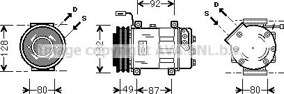 Ava Quality Cooling SCK026 - Компрессор кондиционера unicars.by