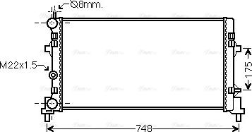 Ava Quality Cooling STA2037 - Радиатор, охлаждение двигателя unicars.by