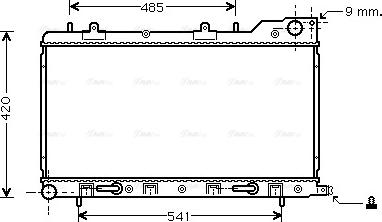 Ava Quality Cooling SU 2048 - Радиатор, охлаждение двигателя unicars.by