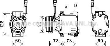 Ava Quality Cooling SUAK080 - Компрессор кондиционера unicars.by