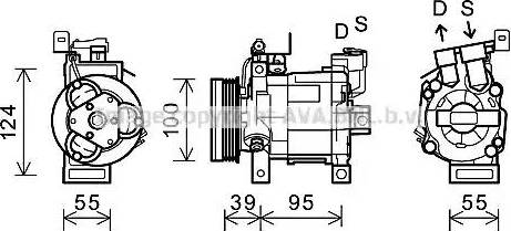 Ava Quality Cooling SUK085 - Компрессор кондиционера unicars.by