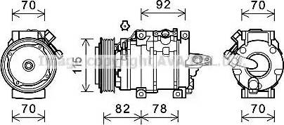 Ava Quality Cooling SUK112 - Компрессор кондиционера unicars.by