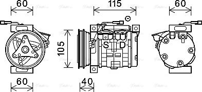 Ava Quality Cooling SZK145 - Компрессор кондиционера unicars.by