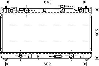 Ava Quality Cooling TO 2282 - Радиатор, охлаждение двигателя unicars.by