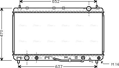 Ava Quality Cooling TO 2232 - Радиатор, охлаждение двигателя unicars.by