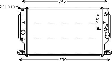 Ava Quality Cooling TO2704 - Радиатор, охлаждение двигателя unicars.by