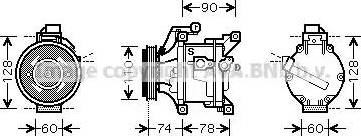 Ava Quality Cooling TO K452 - Компрессор кондиционера unicars.by