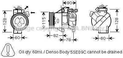 Ava Quality Cooling TO K479 - Компрессор кондиционера unicars.by