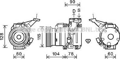 Ava Quality Cooling TOK609 - Компрессор кондиционера unicars.by