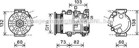 Ava Quality Cooling TOK685 - Компрессор кондиционера unicars.by