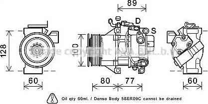 Ava Quality Cooling TOK681 - Компрессор кондиционера unicars.by