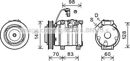 Ava Quality Cooling TOK630 - Компрессор кондиционера unicars.by