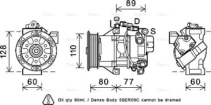 Ava Quality Cooling TOK626 - Компрессор кондиционера unicars.by