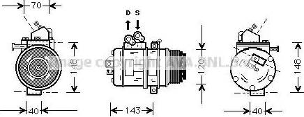 Ava Quality Cooling TOK003 - Компрессор кондиционера unicars.by