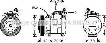 Ava Quality Cooling TOK387 - Компрессор кондиционера unicars.by