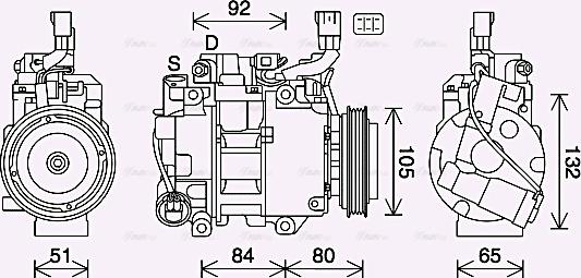 Ava Quality Cooling TOK746 - Компрессор кондиционера unicars.by