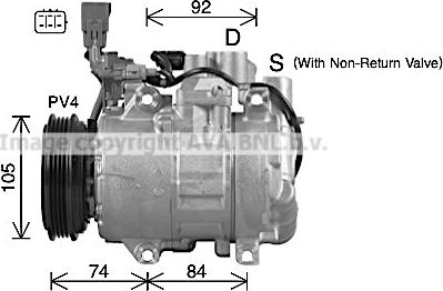 Ava Quality Cooling TOK763 - Компрессор кондиционера unicars.by