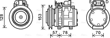 Ava Quality Cooling UGK006 - Компрессор кондиционера unicars.by