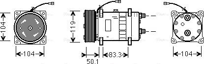 Ava Quality Cooling UVAK044 - Компрессор кондиционера unicars.by