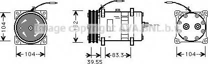 Ava Quality Cooling UVAK046 - Компрессор кондиционера unicars.by