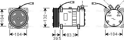 Ava Quality Cooling UVAK042 - Компрессор кондиционера unicars.by