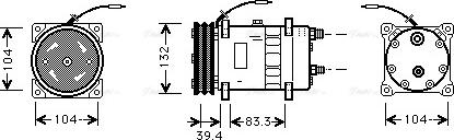 Ava Quality Cooling UVAK047 - Компрессор кондиционера unicars.by