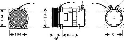 Ava Quality Cooling UVK050 - Компрессор кондиционера unicars.by