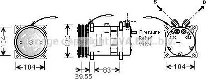 Ava Quality Cooling UVK064 - Компрессор кондиционера unicars.by