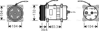 Ava Quality Cooling UVAK038 - Компрессор кондиционера unicars.by