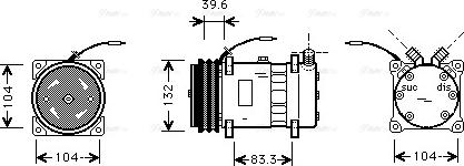 Ava Quality Cooling UVAK111 - Компрессор кондиционера unicars.by