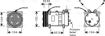 Ava Quality Cooling VLAK038 - Компрессор кондиционера unicars.by