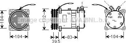 Ava Quality Cooling UVK034 - Компрессор кондиционера unicars.by