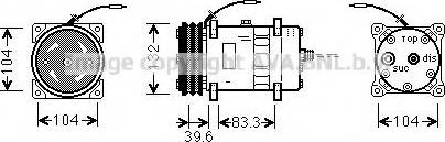 Ava Quality Cooling UVK038 - Компрессор кондиционера unicars.by