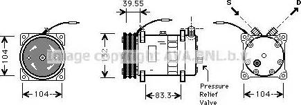 Ava Quality Cooling UVK113 - Компрессор кондиционера unicars.by