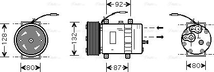 Ava Quality Cooling VLAK030 - Компрессор кондиционера unicars.by