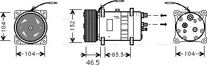 Ava Quality Cooling VLAK026 - Компрессор кондиционера unicars.by