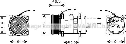 Ava Quality Cooling VLK037 - Компрессор кондиционера unicars.by