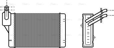 Ava Quality Cooling VN6069 - Теплообменник, отопление салона unicars.by