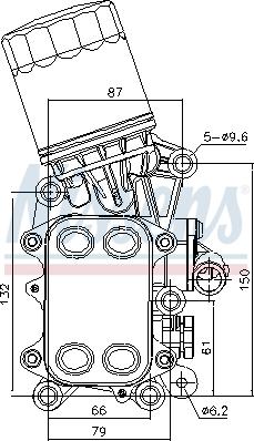 Ava Quality Cooling VN3468H - Масляный радиатор, двигательное масло unicars.by